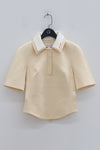 shushutong sleeved polo top SS22TO06 naked